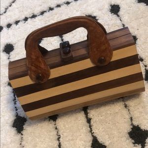Cute handmade wooden purse